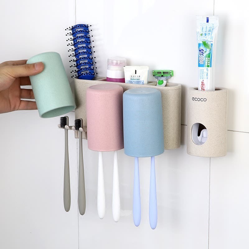 Combo set แปรงสีฟัน ecoco 1615 และเครื่องจ่ายครีม ecoco 1703