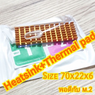 M.2 heatsink ฮีทซิงค์ระบายความร้อน (คละสี)