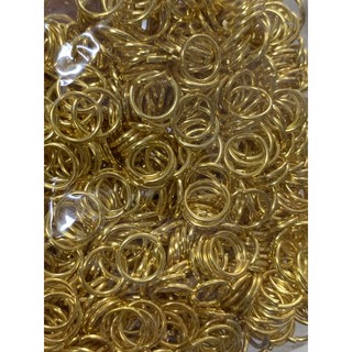 ห่วงกลมสร้อยข้อมือสีทองขนาด8มิลอย่างดี สีสวย(หนัก30กรัม)