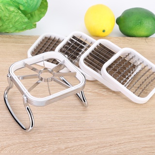 👍มีของพร้อมส่ง👍5in 1 Stainless Steel Potatoes Fruit Cutter Chipper Chopper Maker French Fry Tool Kitchen Gadge