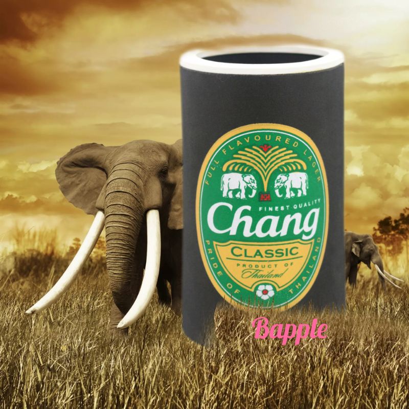 ปลอกเก็บความเย็นเครื่องดื่ม ปลอกเบียร์ขวดเล็กลาย “เบียร์ข้าง” ลดราคา SALE Small beer bottle cooler