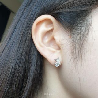 Five star diamond earrings