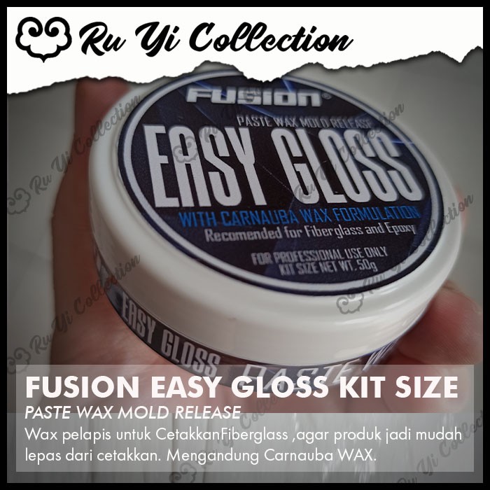 FUSION MOLD RELEASE EASY GLOSS 50 GR / WAX RESIN MOLD COATING