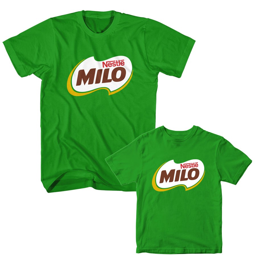 เสื้อยืดทุกวันdailyเสื้อยืด ลาย Milo's Father's Day สีเขียว สําหรับคู่รัก ไซซ์ S M L XL 2XL 3XL 4XL อายุ 1-10 ปีSto5XL