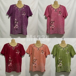 เสื้อผู้ใหญ่ ผ้าหนังไก่ เสื้อคนแก่ ผ้าหนังไก่ เสื้อผู้หญิง ผ้าดีใส่สบาย เสื้ออาม่า เสื้อผู้หญิง เสื้อแฟชั่น