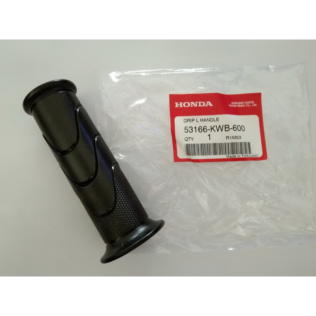 ยางปลอกแฮนด์ด้านซ้าย WAVE110i , CLICK110i , WAVE125i แท้ศูนย์ / 53166-KWB-600
