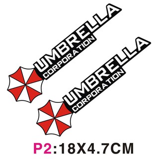 * พร้อมสต็อก *2ชิ้น/เซ็ต Resident Evil รถจักรยานยนต์สติกเกอร์กันน้ำสะท้อนแสงรถสติกเกอร์