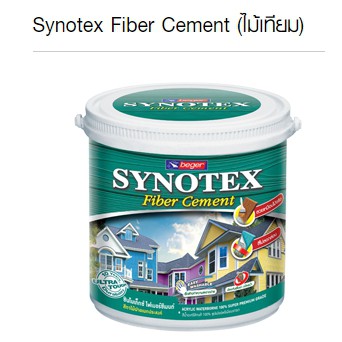 สีทาไม้ไฟเบอร์ซีเมนต์ ซินโนเท็กซ์ สีทาไม้เทียม 3.75 ลิตร ชนิดด้าน