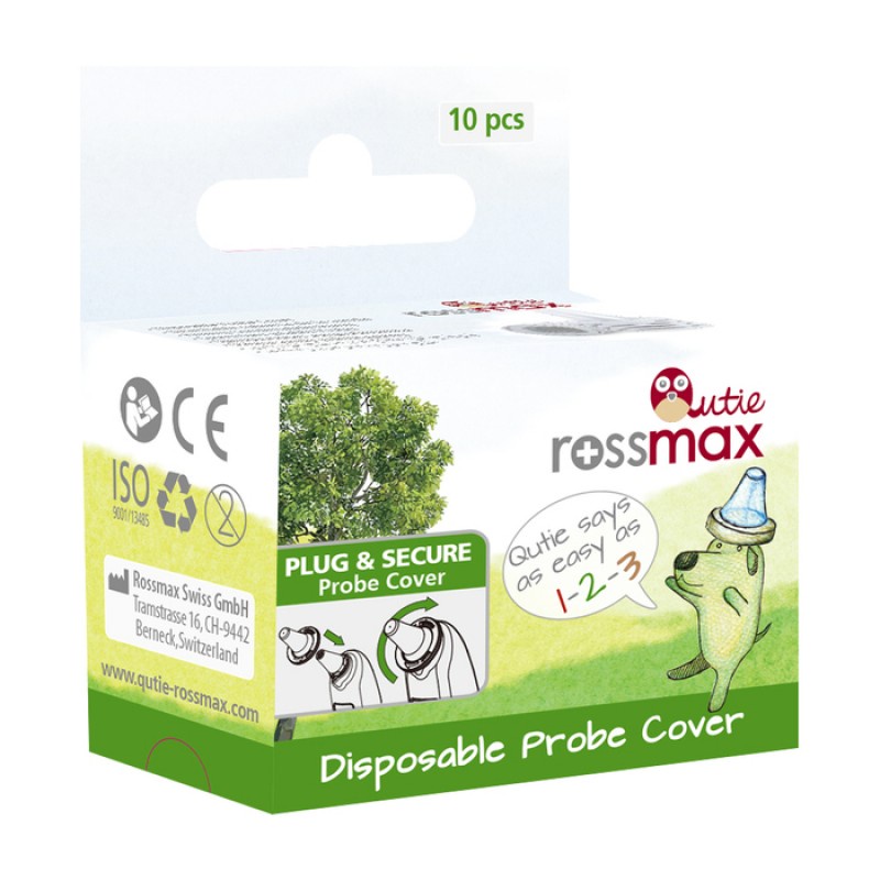 Rossmax Probe Cover Disposable 10 ชิ้น สำหรับ RA600 ฝาครอบ เครื่องวัดอุณหภูมิทางหู
