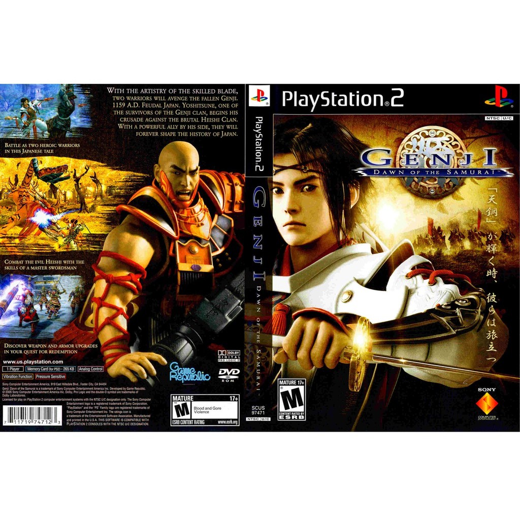 เกมส์ Genji Dawn of the Samurai  (PS2) สำหรับเครื่องที่แปลงระบบแล้วเท่านั้น