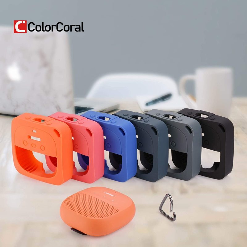 Colorcoral ป้องกันซิลิโคน Stand Up Case สําหรับ Bose Soundlink Micro ลําโพงบลูทูธแบบพกพากันน้ํา - รูปที่ 5