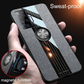 เคส Vivo X50 Pro ฮาร์ดเคสกันกระแทกเคสโทรศัพท์ Hybrid Armor Shockproof Ring Case Vivo X50 Pro 5G X50Pro Cover Stand Casing