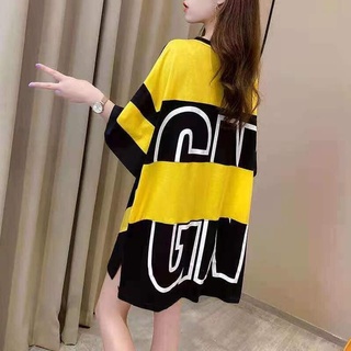 เสื้อแฟชั่นน่ารักๆ เสื้อยืดOversize 2 in 1 พร้อมส่ง