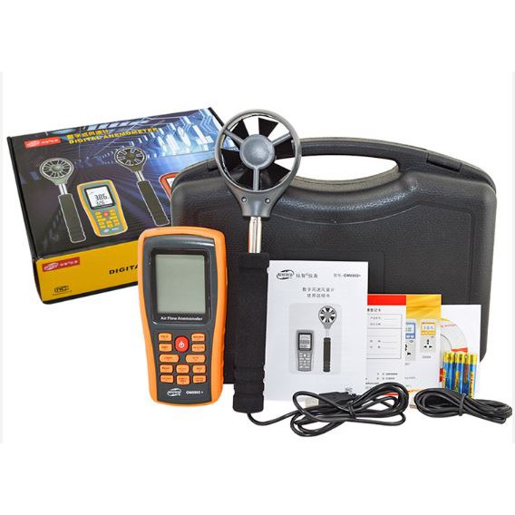 เครื่องวัดความเร็วลม ปริมาณลม Datalogger จาก Benetech รุ่น GM8902 Plus