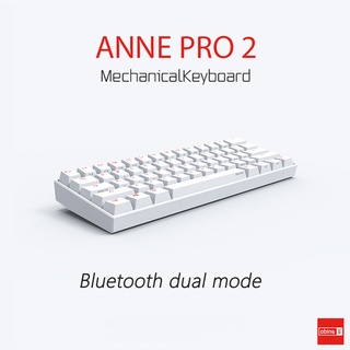 Anne Pro2 คีย์บอร์ดเกมมิ่งไร้สายบลูทูธ 60% Mx RGB 61 คีย์ ขนาดเล็ก แบบพกพา