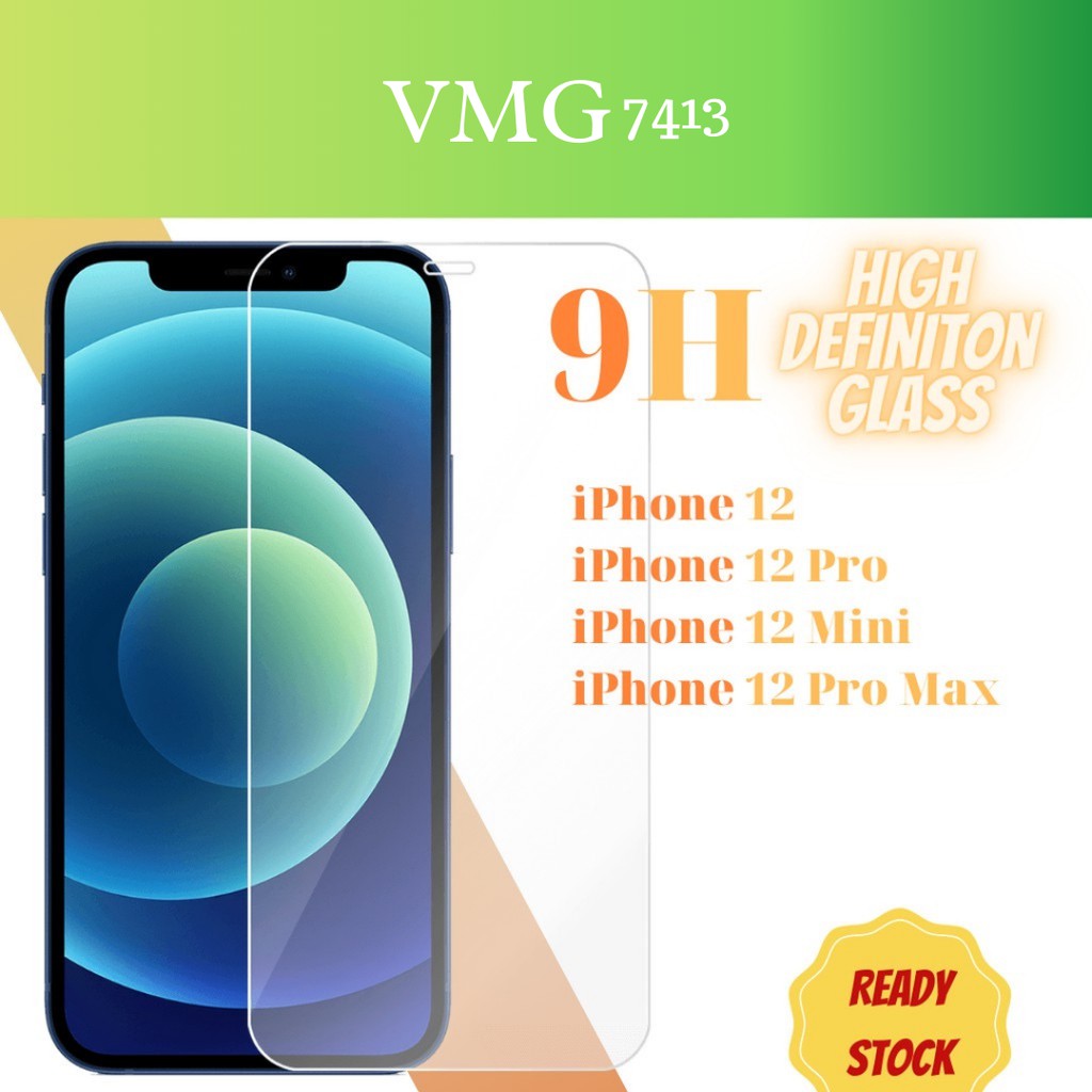 กระจกนิรภัย iPhone 12 12 Pro 12 Pro Max 12 Mini 9H