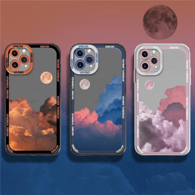 เคส OPPO Reno 11 11F 10 Pro 8 8Z 8T 7 7Z 6 6Z 5 4 2F 4G 5G F11 F9 F7 F5 Reno11 Reno11F Reno10 Pro+ Plus Reno8 Z T Reno8Z Reno8T Reno7 Reno7Z Reno6 Reno6Z Reno5 Reno4 Reno2 F Reno2F OPPOF9 OPPOF7 OPPOF5 Transparent Protect Camera Dusk Clouds Soft Case