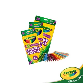 Crayola Colored Pencils เครโยล่า สีไม้ไร้สารพิษ มีให้เลือก 4 แบบ 12 สี 24 สี 36 สี 50 สี