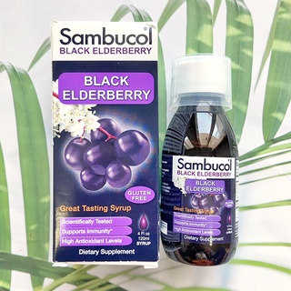 Black Elderberry, Original Formula, Syrup 120ml, Immune System Support (Sambucol) Kosher สำหรับเด็ก 4 ขวบ-ผู้ใหญ่