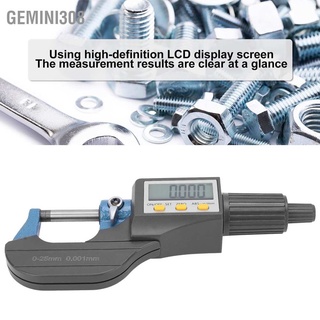 Gemini308 Digital Micrometer LCD Display with Fine‑Tuning Ratchet Wall Thickness Measuring Tool