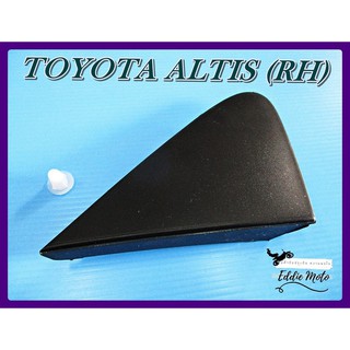 TOYOTA COROLLA ALTIS year 2009-2012 RIGHT SIDE VIEW MIRROR CORNER TRIANGLE FENDER // มุมกระจกข้าง ข้างขวา สีดำ (ด้านนอก)