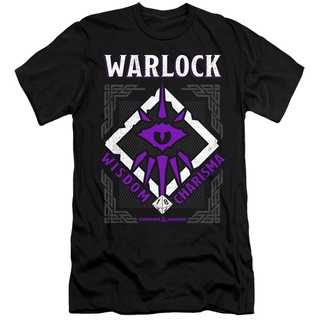 คอตต้อนคอกลมขายดี เสื้อยืดคลาสสิก พิมพ์ลาย Dungeons And Dragons Warlock สําหรับผู้ใหญ่ AHlkpb54KNigfo83S-5XL