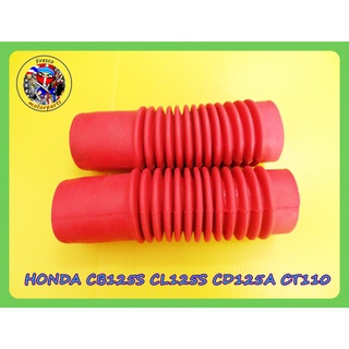 Honda CB125 CB100 CL125 CD125 CT110 Front Fork Boot Rubber RED ยางหุ้มโช๊คสีแดง