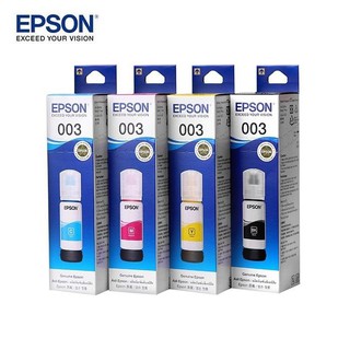 Refill EPSON 003 (Original) For Epson : L1110 / L3110 / L3150 / L5190 ครบ 4 สี