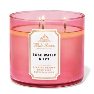 BATH&amp;BODY WORK SCENTED CANDLE: ROSE WATER&amp;IVY