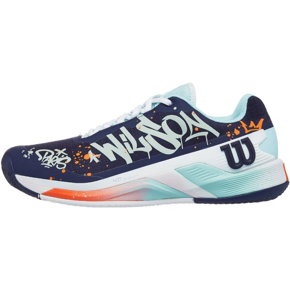 Wilson Rush Pro 4.0 Clay Paris Tennis Shoes รองเท้าเทนนิสสำหรับผู้ชายและผู้หญิง