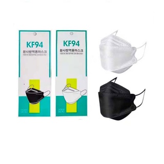 หน้ากากอนามัย แมสเกาหลี KF94 พร้อมส่ง ของแท้ ใส่สบาย ทรงเกาหลี กันฝุ่น กันไวรัส [1ห่อ10ชิ้น]