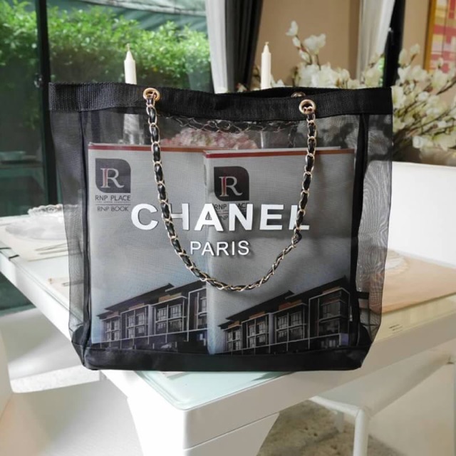 💯 พร้อมส่งความสวยหรู 👠👠 Chanel Shopping Bag With Chain 🍭