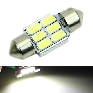 31มม.Festoon ชิปไฟ 5630 Chip 6-LED Smd 6000K แผนที่/โดมแสงสีขาวไฟ Led 12V