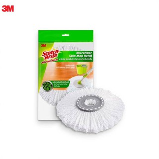 🚚พร้อมส่ง🔥SCOTCH BRITE SPIN MOP REFIILL อะไหล่ผ้าม็อบไมโครไฟเบอร์สำหรับถังปั่น