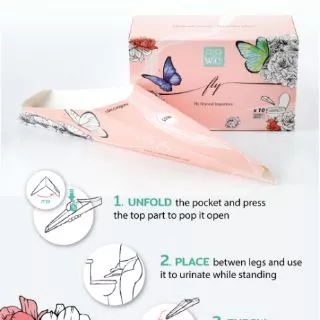 FLY กรวยยืนปัสสาวะสำหรับผู้หญิง 10ชิ้น