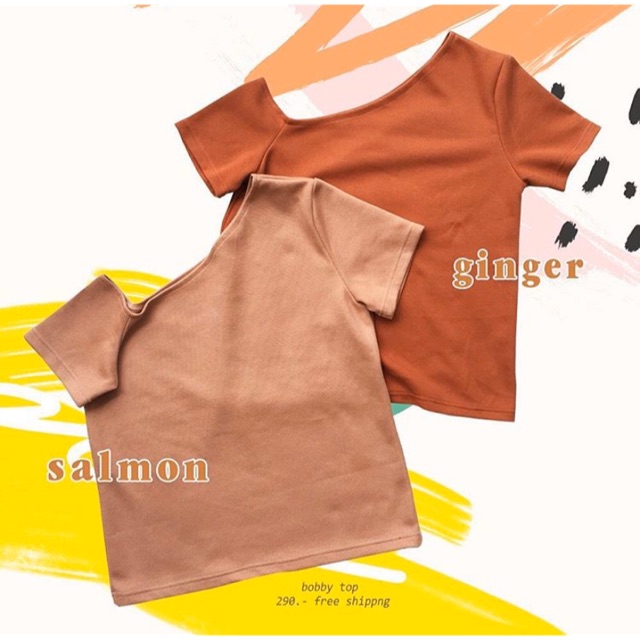 Bobbytop สี salmon @jula_store