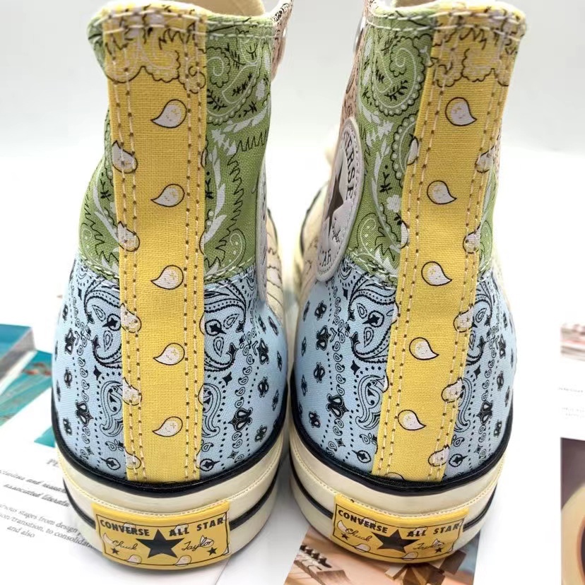 Converse 1970s offspring paisley x pathwork High top คอนเวิร์ส ดอกมะม่วงหิมพานต์ รองเท้าผ้าใบ 169880C 169881C