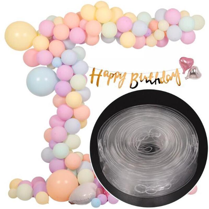 5M PVC Rubber Backdrop Balloon Chain Arch Decor Birthday Wedding Decoration