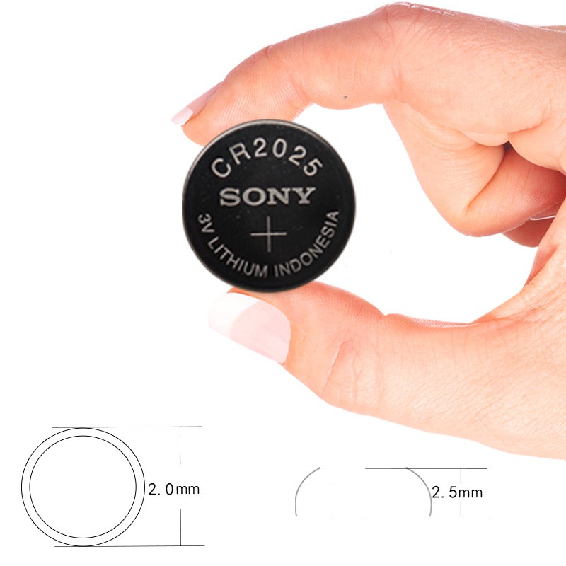 ของแท้ CR2025 ถ่านกระดุม Sony รุ่น CR2025 3V Lithium Battery พร้อมส่ง (1 Pack มี 5 pcs)X