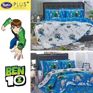 ผ้าปู ไม่รวม ผ้านวม Satin Plus (ซาติน พลัส) ลาย Ben 10 (เบ็นเท็น) รุ่น PL013-PL014