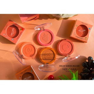 NEE CARA Fruit series blush (N314)บลัชออน สีสวยเนื้อแน่นนุ่มเนียมมาก**ของแท้ พร้อมส่ง