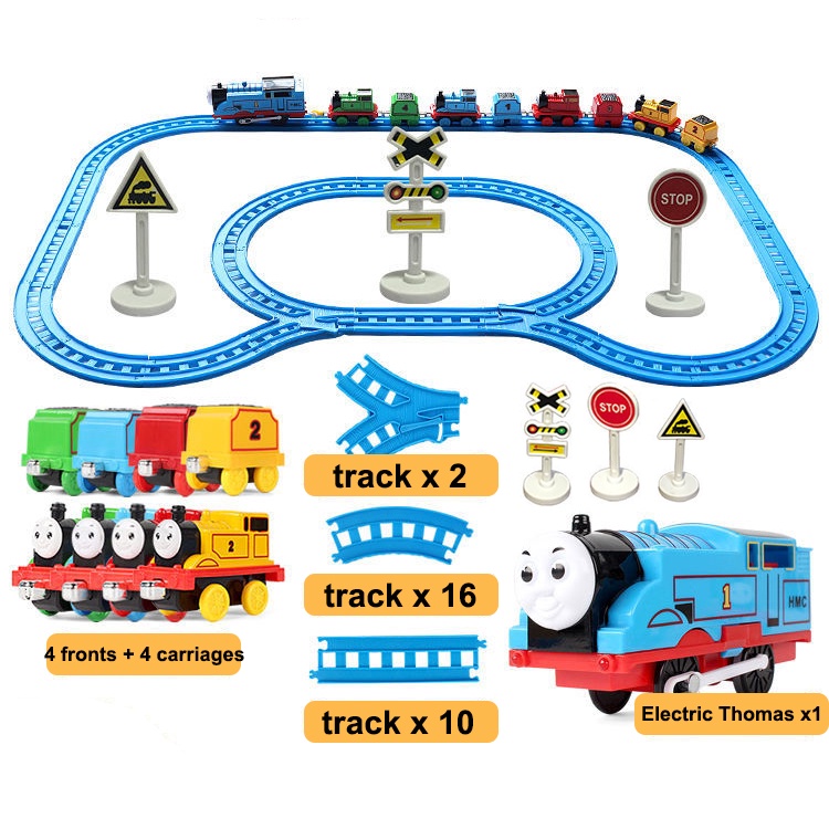 new 40pcs Thomas and Friends Train Set with Metal Cars Tracks Set Alloy Magnetic Train Toys for Kids