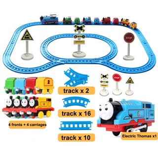 thomas and friends รถไฟโทมัส ชุดของเล่นรถไฟโทมัส และผองเพื่อน 40 ชิ้น พร้อมรางรถไฟโลหะ แม่เหล็กอัลลอย สําหรับเด็ก