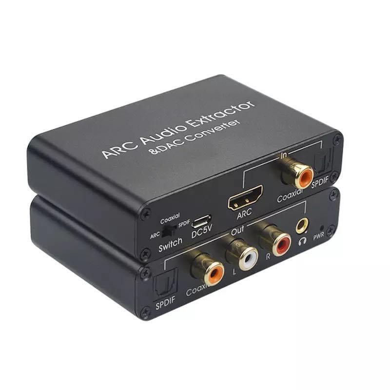 ลดราคา HDMI ARC DAC Converter Adapter HDMI Audio Return Channel Digital Optical SPDIF Coaxial to Analog 3.5มม.L/R #สินค้าเพิ่มเติม สายต่อจอ Monitor แปรงไฟฟ้า สายpower ac สาย HDMI