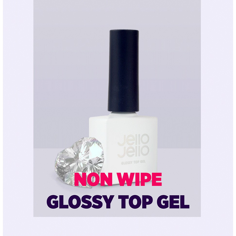 [JELLO JELLO] JELLO Nail Polish Glossy Top Gel 10ml Made in Korea