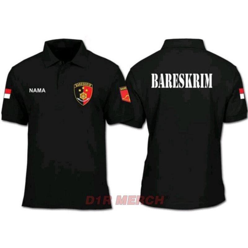 Police RESKRIM RESKRIM BARESKRIM POLICE POLO เสื้อยืดแขนสั้น
