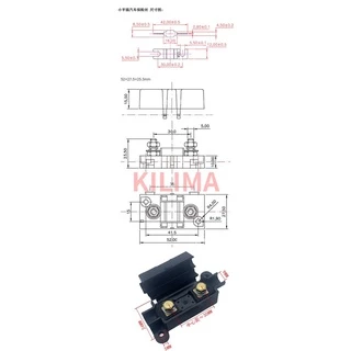 Ans-h กล่องฟิวส์ ANS-8 20A 50A 70A 80A 100A 150A 175A 200A เพื่อความปลอดภัย สําหรับรถยนต์
