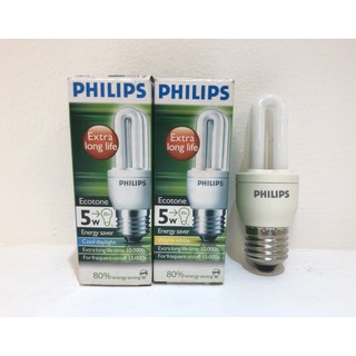 หลอดไฟ  PHILIPS ECOTONE HS 5W E27 ( แพค 6 ดวง )