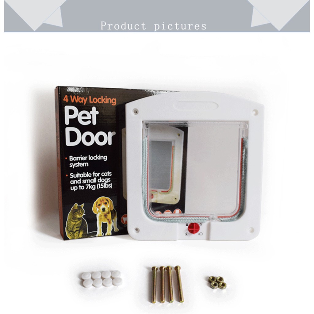 ประตูสัตว์เลี้ยง เป็นประตูแมวและ สุนัขสายพันธุ์เล็ก พร้อมส่ง  / Pet door Cat  Dog Flap Door