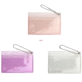 seng Transparent Women PVC Jelly Bag Mini Money Wallet Bus Credit Card Holder Clear Wallet Ladies Purse